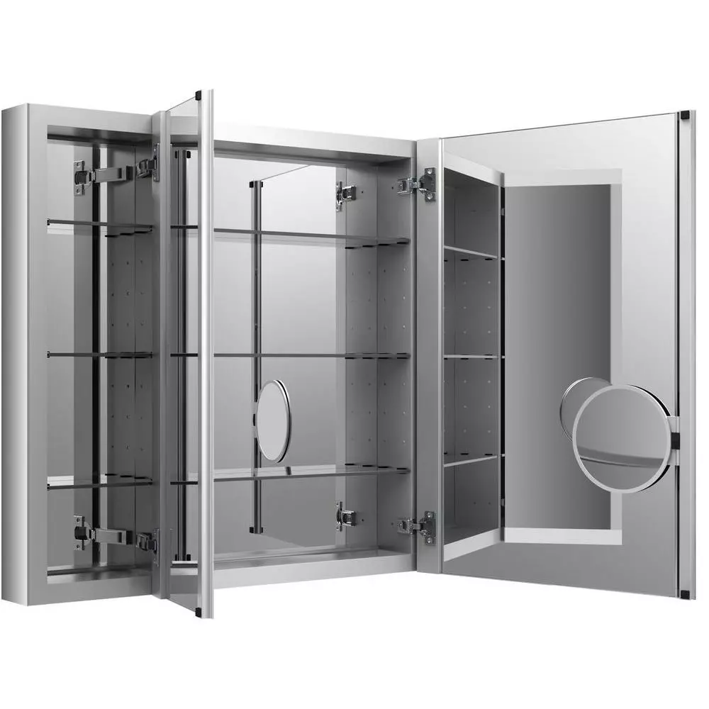 In Stock Hardwarestore Delivery Verdera 40 In. W X 30 In. H Recessed Medicine Cabinet In Anodized Aluminum 3 In Stock Hardwarestore Delivery Verdera 40 In. W X 30 In. H Recessed Medicine Cabinet In Anodized Aluminum