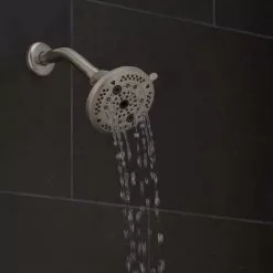 Oxygenics Force Brushed Nickel 10-Spray Shower Head 2-GPM (7.6-LPM) -Bath and Faucet shop 010147815689 03676025 1800x1800