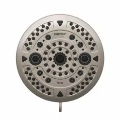 Oxygenics Force Brushed Nickel 10-Spray Shower Head 2-GPM (7.6-LPM) -Bath and Faucet shop 010147815689 03676027 1800x1800