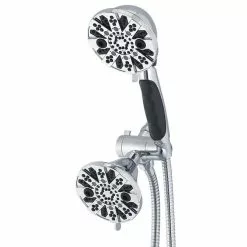 Oxygenics Hero Chrome 63-Spray Dual Shower Head 2-GPM (7.6-LPM) -Bath and Faucet shop 010147933765 08149474 1800x1800