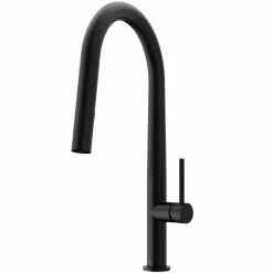 In Stock Hardwarestore Delivery Greenwich Single-Handle Pull-Down Sprayer Kitchen Faucet In Matte Black