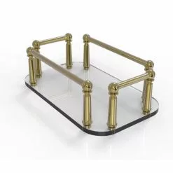 Allied Brass Unlacquered Brass Freestanding Towel Rack