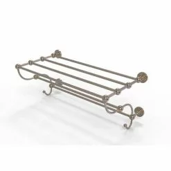 Allied Brass Dottingham Antique Pewter Wall Mount Towel Rack