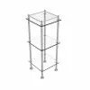 Allied Brass Three Tier Etagere With 14-in X 14-in Shelves In Satin Nickel