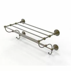 Allied Brass Prestige Que New Antique Brass Wall Mount Towel Rack