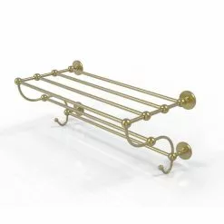 Allied Brass Prestige Skyline Satin Brass Wall Mount Towel Rack