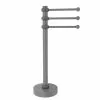Allied Brass Vanity Top 3 Swing Arm Guest Towel Holder With Twisted Accents In Matte Gray -Bath and Faucet shop 013895251365xl 1800x1800