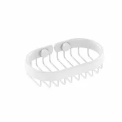 Allied Brass Oval Soap Basket In Matte White