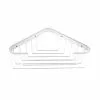 Allied Brass Toiletry Corner Shower Basket In Matte White