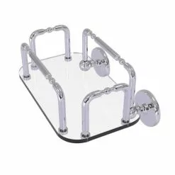 Allied Brass Skyline Wall Mounted Guest Towel Holder In Polished Chrome