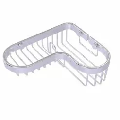 Allied Brass 1.9-in H Screw Mount Solid Brass Satin Chrome Hanging Shower Caddy