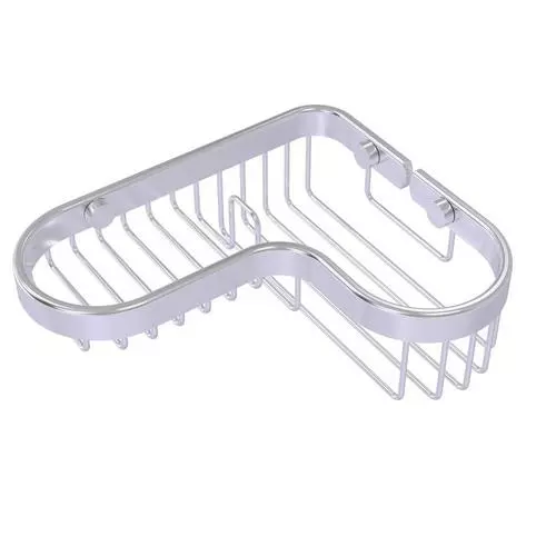 Allied Brass 1.9-in H Screw Mount Solid Brass Satin Chrome Hanging Shower Caddy 3 Allied Brass 1.9-in H Screw Mount Solid Brass Satin Chrome Hanging Shower Caddy