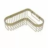Allied Brass Corner Toiletry Shower Basket In Unlacquered Brass