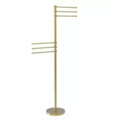 Allied Brass Satin Nickel Freestanding Towel Rack -Bath and Faucet shop 013895573863xl 1800x1800