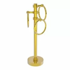 Allied Brass Polished Brass Freestanding Towel Rack