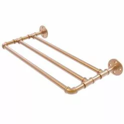 Allied Brass Pipeline Collection 30-in Wall Mounted Towel Shelf In Matte White -Bath and Faucet shop 013895844611xl 1800x1800