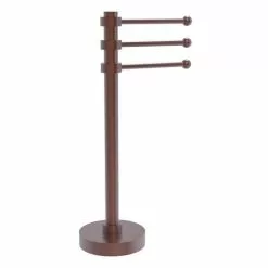 Allied Brass Antique Copper Freestanding Towel Rack