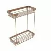 Allied Brass 12-in H Screw Mount Solid Brass Brushed Bronze Hanging Shower Caddy