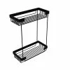 Allied Brass Double Tier Rectangular Toiletry Shower Basket In Matte Black -Bath and Faucet shop 013895863711xl 1800x1800