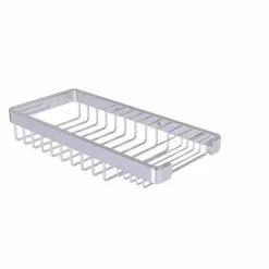 Allied Brass Rectangular Combination Shower Basket In Polished Chrome