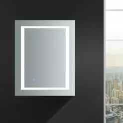 In Stock Hardwarestore Delivery Spazio 24 In. W X 30 In. H Recessed Or Surface Mount Medicine Cabinet With LED Lighting, Mirror Defogger And Right Hinge -Bath and Faucet shop 01fdb9130410d54a939daf79c036b4c2 1800x1800