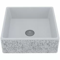VIGO Dianthus Handmade Matte Stone Square Vessel Bathroom Sink In Matte White -Bath and Faucet shop 023abb84694df335f3c735b5ea715ac1 1800x1800