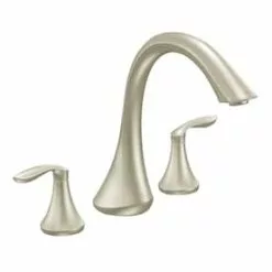 Valspar Moen Eva 2-Handle Deck Mount Roman Bathtub Faucet