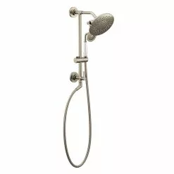 Moen Velocity Brushed Nickel 2-Spray Rain Shower Head 2.5-GPM (9.5-LPM) 16 Moen Velocity Brushed Nickel 2-Spray Rain Shower Head 2.5-GPM (9.5-LPM) -Bath and Faucet shop 026508221068 08230899 1800x1800
