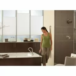 Moen Velocity Brushed Nickel 2-Spray Rain Shower Head 2.5-GPM (9.5-LPM) 15 Moen Velocity Brushed Nickel 2-Spray Rain Shower Head 2.5-GPM (9.5-LPM) -Bath and Faucet shop 026508221068 08230900 1800x1800