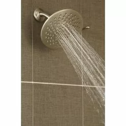Moen Velocity Brushed Nickel 2-Spray Rain Shower Head 2.5-GPM (9.5-LPM) 14 Moen Velocity Brushed Nickel 2-Spray Rain Shower Head 2.5-GPM (9.5-LPM) -Bath and Faucet shop 026508221068 08230901 1800x1800