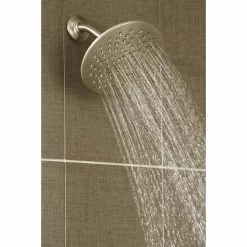 Moen Velocity Brushed Nickel 2-Spray Rain Shower Head 2.5-GPM (9.5-LPM) 18 Moen Velocity Brushed Nickel 2-Spray Rain Shower Head 2.5-GPM (9.5-LPM) -Bath and Faucet shop 026508221068 10358181 1800x1800