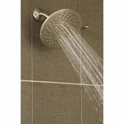 Moen Velocity Brushed Nickel 2-Spray Rain Shower Head 2.5-GPM (9.5-LPM) 19 Moen Velocity Brushed Nickel 2-Spray Rain Shower Head 2.5-GPM (9.5-LPM) -Bath and Faucet shop 026508221068 10358182 1800x1800
