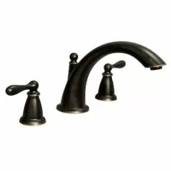 Valspar Moen Caldwell 2-Handle Deck Mount Roman Bathtub Faucet