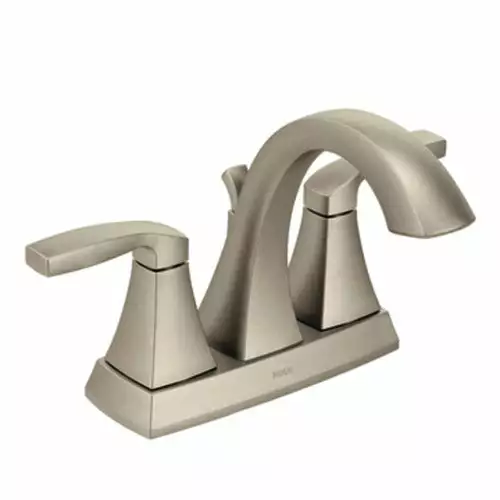 Moen Voss Brushed Nickel 2-handle 4-in Centerset WaterSense Bathroom Sink Faucet With Drain 4 Moen Voss Brushed Nickel 2-handle 4-in Centerset WaterSense Bathroom Sink Faucet With Drain - Image 2