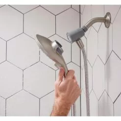 Moen Engage Spot Resist Brushed Nickel 6-Spray Handheld Shower 2.5-GPM (9.5-LPM) -Bath and Faucet shop 026508258057 17616977 1800x1800