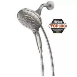 Moen Engage Spot Resist Brushed Nickel 6-Spray Handheld Shower 2.5-GPM (9.5-LPM) -Bath and Faucet shop 026508258057xl 1800x1800
