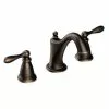 Moen Caldwell Mediterranean Bronze 2-Handle Widespread WaterSense Bathroom Sink Faucet With Drain -Bath and Faucet shop 026508262313 1800x1800