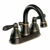 Moen Caldwell Mediterranean Bronze 2-Handle 4-in Centerset WaterSense Bathroom Sink Faucet With Drain -Bath and Faucet shop 026508262344 1800x1800