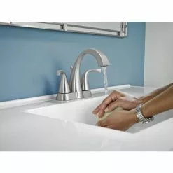 Moen Oxby Spot Resist Brushed Nickel 2-handle 4-in Centerset WaterSense Bathroom Sink Faucet With Drain 16 Moen Oxby Spot Resist Brushed Nickel 2-handle 4-in Centerset WaterSense Bathroom Sink Faucet With Drain -Bath and Faucet shop 026508262924 05103535 1800x1800