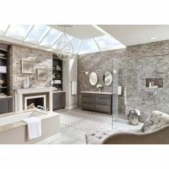 Moen Brushed Nickel Lever Shower Handle -Bath and Faucet shop 026508264447 10370277 1800x1800