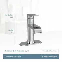 Moen Genta Brushed Nickel 1-handle Single Hole WaterSense Bathroom Sink Faucet With Drain 14 Moen Genta Brushed Nickel 1-handle Single Hole WaterSense Bathroom Sink Faucet With Drain -Bath and Faucet shop 026508271186 08541546 1800x1800