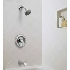 Moen Adler Spot Resist Brushed Nickel 1-Handle Bathtub And Shower Faucet With Valve 11 Moen Adler Spot Resist Brushed Nickel 1-Handle Bathtub And Shower Faucet With Valve -Bath and Faucet shop 026508271698 07700273 1800x1800