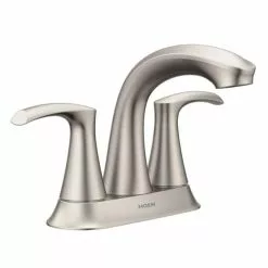Moen Graeden Spot Resist Brushed Nickel 2-handle 4-in Centerset WaterSense Bathroom Sink Faucet With Drain -Bath and Faucet shop 026508275191xl 1800x1800