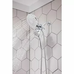 Moen Magnetix Chrome 6-Spray Rain Dual Shower Head 1.75-GPM (6.6-LPM) -Bath and Faucet shop 026508279816 09382831 1800x1800