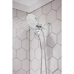 Moen Magnetix Chrome 6-Spray Rain Dual Shower Head 1.75-GPM (6.6-LPM) -Bath and Faucet shop 026508279816 09382832 1800x1800