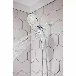 Moen Magnetix Chrome 6-Spray Rain Dual Shower Head 1.75-GPM (6.6-LPM) -Bath and Faucet shop 026508279816 09382839 1800x1800