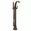 Valspar Moen Voss 1-Handle Freestanding Bathtub Faucet With Hand Shower -Bath and Faucet shop 026508280997 1800x1800