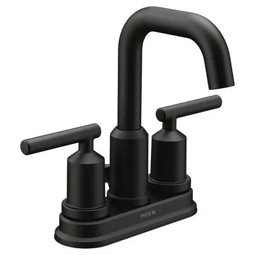 Moen Gibson Matte Black 2-handle 4-in Centerset WaterSense Bathroom Sink Faucet With Drain 9 Moen Gibson Matte Black 2-handle 4-in Centerset WaterSense Bathroom Sink Faucet With Drain - Image 7