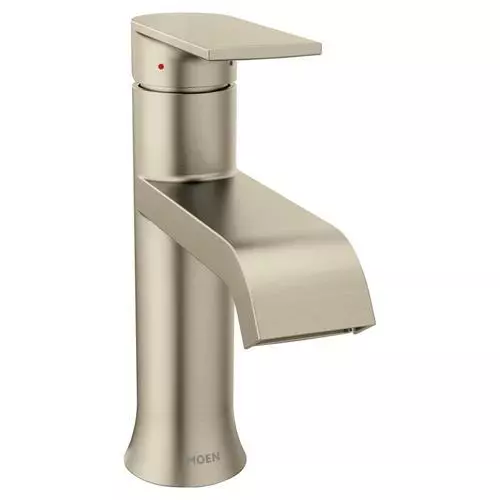 Moen Genta Brushed Nickel 1-handle Single Hole WaterSense Bathroom Sink Faucet With Drain 7 Moen Genta Brushed Nickel 1-handle Single Hole WaterSense Bathroom Sink Faucet With Drain - Image 5