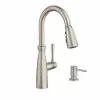 DeWALT Moen Surie Spot Resist Stainless 1-Handle Deck Mount Pull-Down Handle/Lever Commercial/Residential Kitchen Faucet (Deck Plate Included) 2 DeWALT Moen Surie Spot Resist Stainless 1-Handle Deck Mount Pull-Down Handle/Lever Commercial/Residential Kitchen Faucet (Deck Plate Included) -Bath and Faucet shop 026508290613 1800x1800